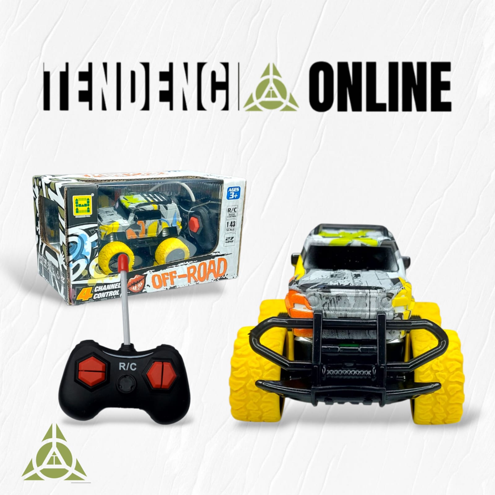 Mini Carro RC Todo Terreno ZZ - con Luces, para Pequeños Pilotos (3+ Años)